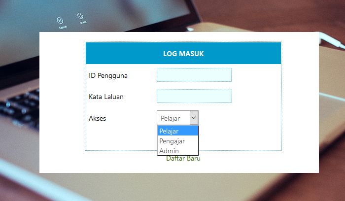 Login Berbilang Akses Level