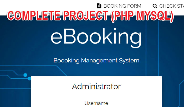 Sistem eBooking (Completed Project PHP MySQL)